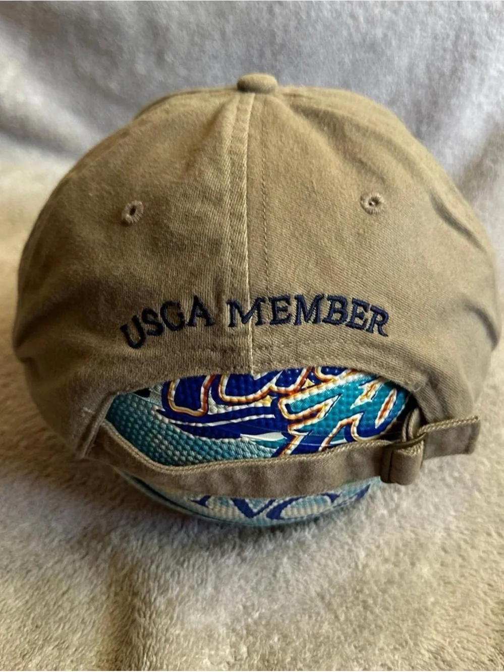 Vintage US Open 2004 Embroidered Baseball Cap - Olive with Flag